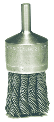 1-1/8'' Diameter - Knot Type Steel Wire End Brush - Eagle Tool & Supply