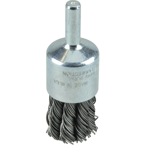 1/2″ Knot Wire End Brush, .0104″ Steel Fill - Eagle Tool & Supply
