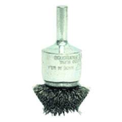 1″ Diameter - Steel Wire Flared End Brush - Eagle Tool & Supply