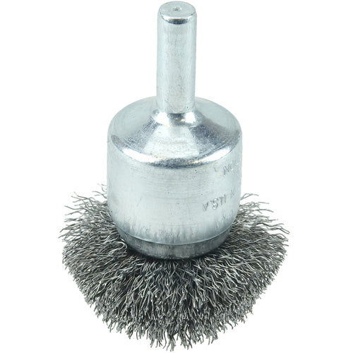 1-1/2″ Circular Flared Crimped Wire End Brush, .006″ Steel Fill - Eagle Tool & Supply