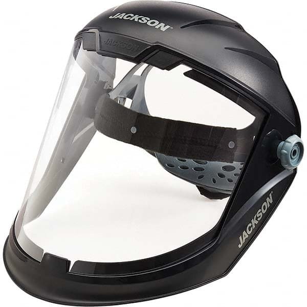Jackson Safety - Nylon Gray Ratchet Adjustment Face Shield - Eagle Tool & Supply