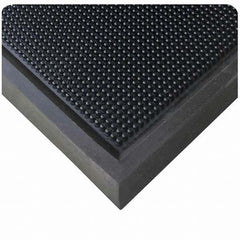 Wearwell - 24" Long x 16" Wide, Natural Rubber Surface, Boot Scrape Surface Entrance Matting - Eagle Tool & Supply