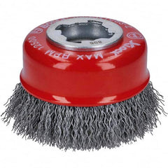 Bosch - 3" Diam 0.012" X-LOCK Carbon Steel Fill Cup Brush - Eagle Tool & Supply