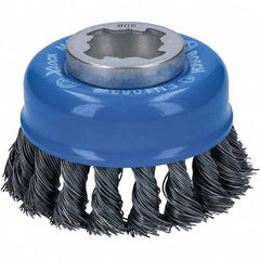 Bosch - 3" Diam 0.012" X-LOCK Carbon Steel Fill Cup Brush - Eagle Tool & Supply