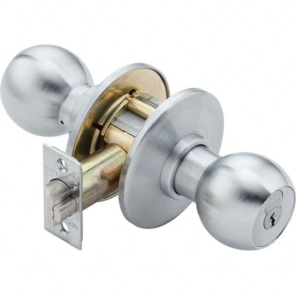 Best - Knob Locksets Type: Entrance Door Thickness: 1 3/4 - 2 1/8 - Eagle Tool & Supply