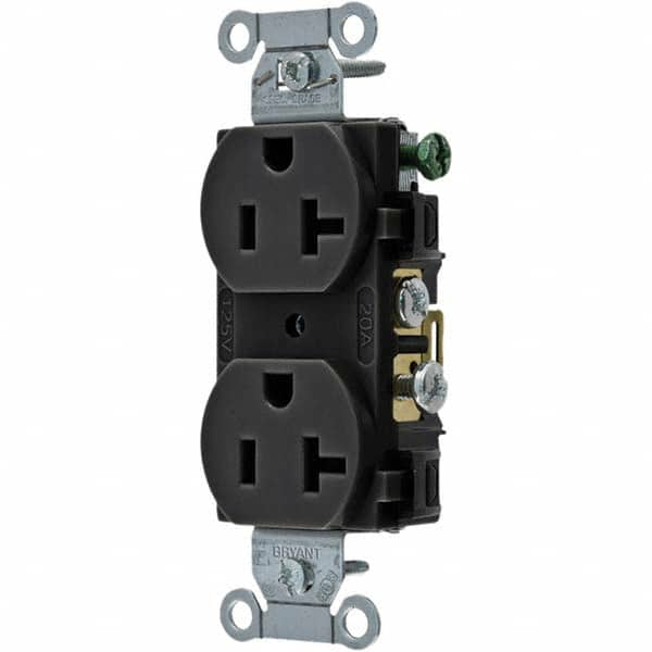 Bryant Electric - Straight Blade Receptacles Receptacle Type: Duplex Receptacle Grade: Commercial - Eagle Tool & Supply