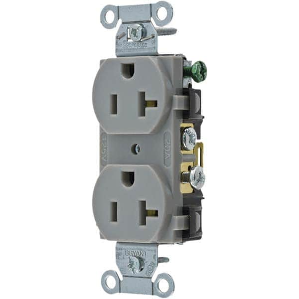 Bryant Electric - Straight Blade Receptacles Receptacle Type: Duplex Receptacle Grade: Commercial - Eagle Tool & Supply