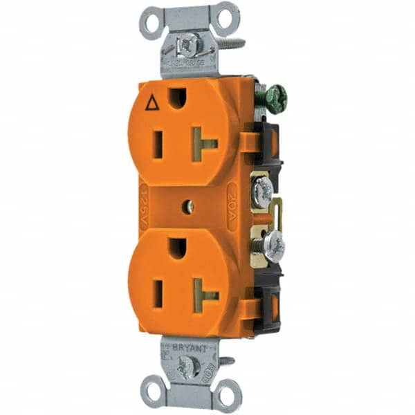 Bryant Electric - Straight Blade Receptacles Receptacle Type: Duplex Receptacle Grade: Commercial - Eagle Tool & Supply