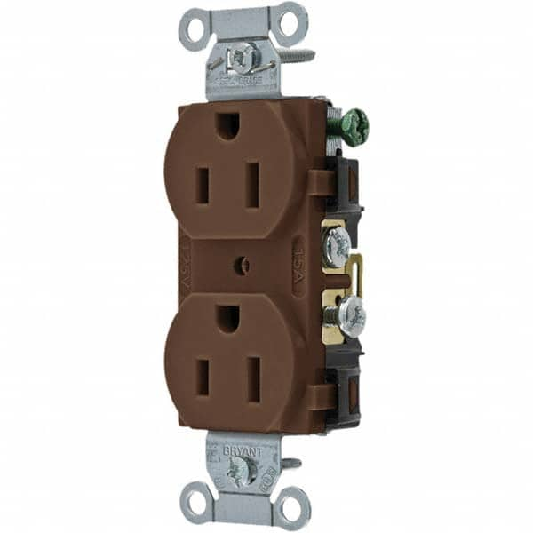 Bryant Electric - Straight Blade Receptacles Receptacle Type: Duplex Receptacle Grade: Commercial - Eagle Tool & Supply