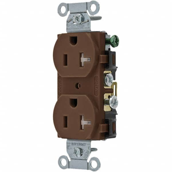 Bryant Electric - Straight Blade Receptacles Receptacle Type: Duplex Receptacle Grade: Commercial - Eagle Tool & Supply