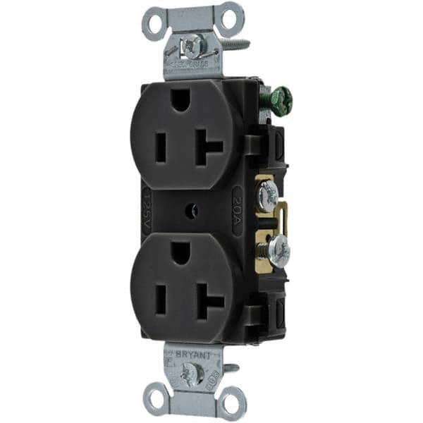 Bryant Electric - Straight Blade Receptacles Receptacle Type: Duplex Receptacle Grade: Commercial - Eagle Tool & Supply