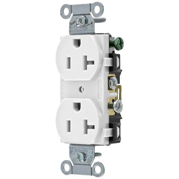 Bryant Electric - Straight Blade Receptacles Receptacle Type: Duplex Receptacle Grade: Commercial - Eagle Tool & Supply