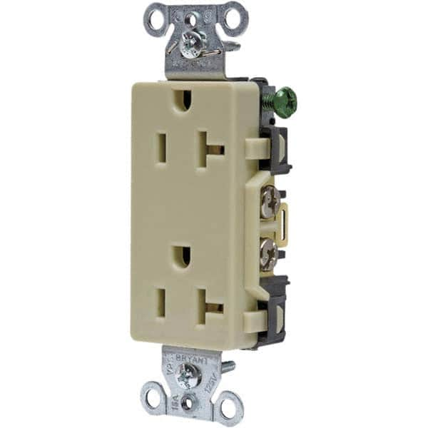 Bryant Electric - Straight Blade Receptacles Receptacle Type: Duplex Receptacle Grade: Commercial - Eagle Tool & Supply