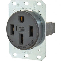 Bryant Electric - Straight Blade Receptacles Receptacle Type: Single Receptacle Grade: Industrial - Eagle Tool & Supply