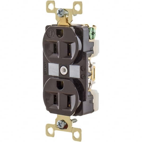 Bryant Electric - Straight Blade Receptacles Receptacle Type: Duplex Receptacle Grade: Industrial - Eagle Tool & Supply