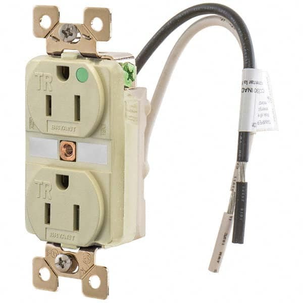 Bryant Electric - Straight Blade Receptacles Receptacle Type: Duplex Receptacle Grade: Hospital - Eagle Tool & Supply