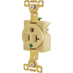 Bryant Electric - Straight Blade Receptacles Receptacle Type: Single Receptacle Grade: Hospital - Eagle Tool & Supply