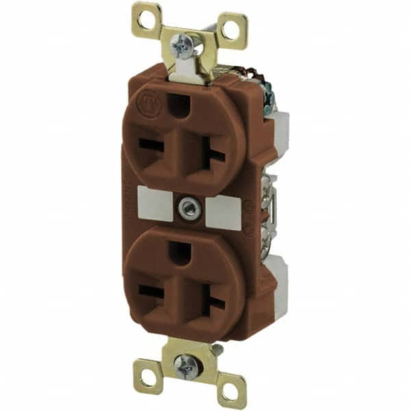 Bryant Electric - Straight Blade Receptacles Receptacle Type: Duplex Receptacle Grade: Industrial - Eagle Tool & Supply