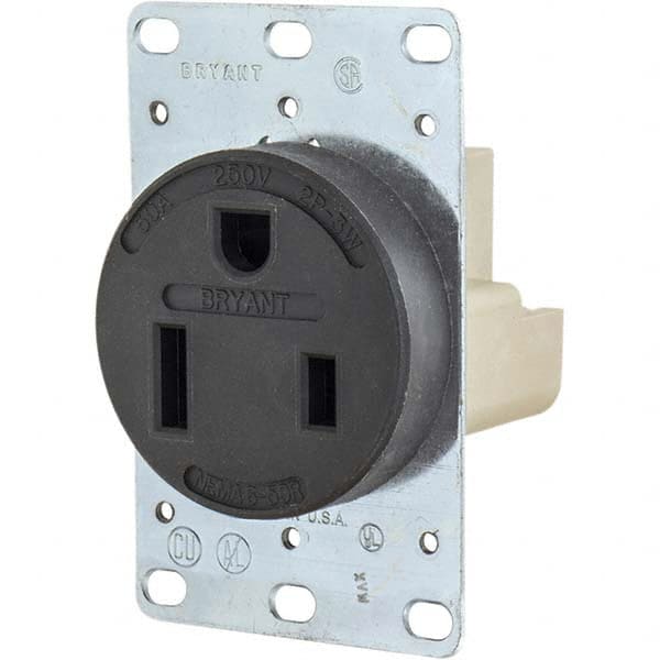 Bryant Electric - Straight Blade Receptacles Receptacle Type: Single Receptacle Grade: Industrial - Eagle Tool & Supply