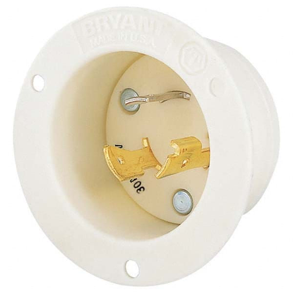 Bryant Electric - Twist Lock Plugs & Connectors Connector Type: Inlet Grade: Industrial - Eagle Tool & Supply