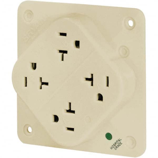 Bryant Electric - Straight Blade Receptacles Receptacle Type: Fourplex Receptacle Grade: Hospital - Eagle Tool & Supply