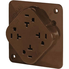 Bryant Electric - Straight Blade Receptacles Receptacle Type: Fourplex Receptacle Grade: Industrial - Eagle Tool & Supply