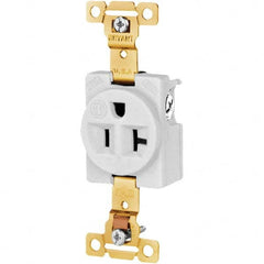 Bryant Electric - Straight Blade Receptacles Receptacle Type: Single Receptacle Grade: Industrial - Eagle Tool & Supply