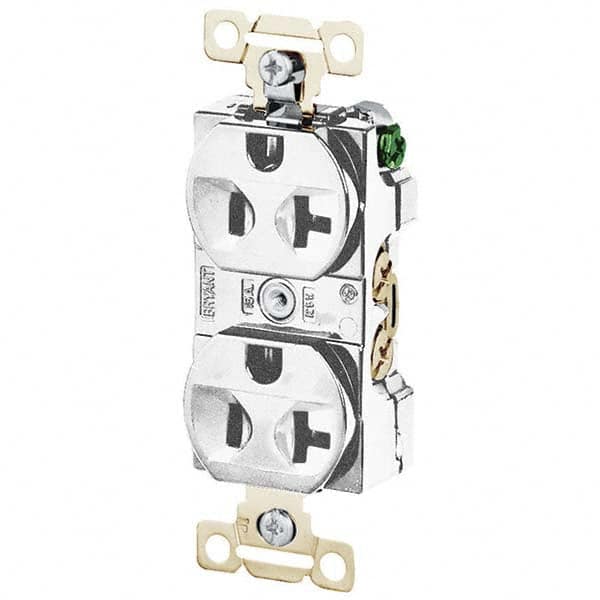 Bryant Electric - Straight Blade Receptacles Receptacle Type: Duplex Receptacle Grade: Industrial - Eagle Tool & Supply