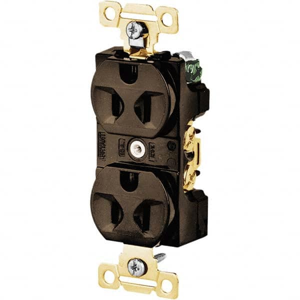 Bryant Electric - Straight Blade Receptacles Receptacle Type: Duplex Receptacle Grade: Industrial - Eagle Tool & Supply