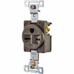 Bryant Electric - Straight Blade Receptacles Receptacle Type: Single Receptacle Grade: Industrial - Eagle Tool & Supply