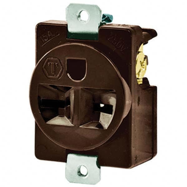 Bryant Electric - Straight Blade Receptacles Receptacle Type: Single Receptacle Grade: Industrial - Eagle Tool & Supply