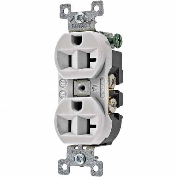 Bryant Electric - Straight Blade Receptacles Receptacle Type: Duplex Receptacle Grade: Specification - Eagle Tool & Supply