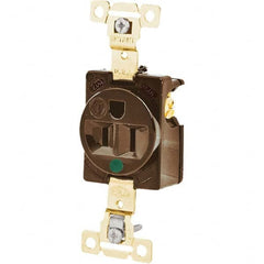 Bryant Electric - Straight Blade Receptacles Receptacle Type: Single Receptacle Grade: Hospital - Eagle Tool & Supply