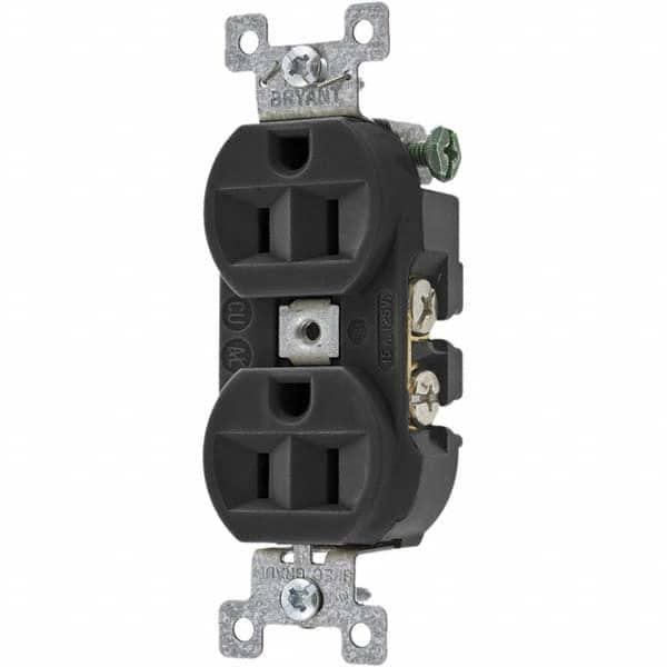 Bryant Electric - Straight Blade Receptacles Receptacle Type: Duplex Receptacle Grade: Specification - Eagle Tool & Supply