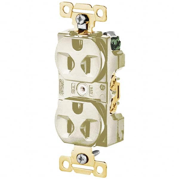 Bryant Electric - Straight Blade Receptacles Receptacle Type: Duplex Receptacle Grade: Industrial - Eagle Tool & Supply