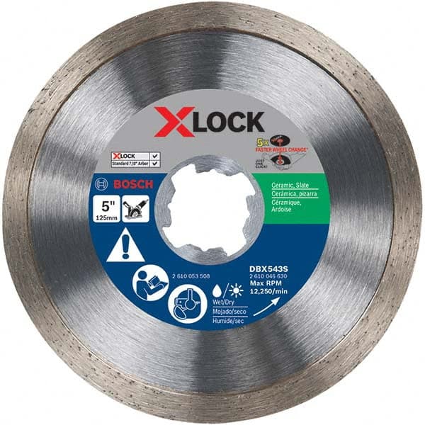 Bosch - Wet & Dry-Cut Saw Blades Blade Diameter (Inch): 5 Blade Material: Diamond-Tipped - Eagle Tool & Supply