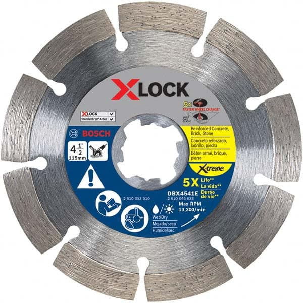 Bosch - Wet & Dry-Cut Saw Blades Blade Diameter (Inch): 4-1/2 Blade Material: Diamond-Tipped - Eagle Tool & Supply