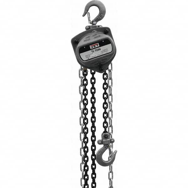 Jet - 1,000 Lb Capacity, 40' Lift Height, Manual Chain Hoist - Eagle Tool & Supply