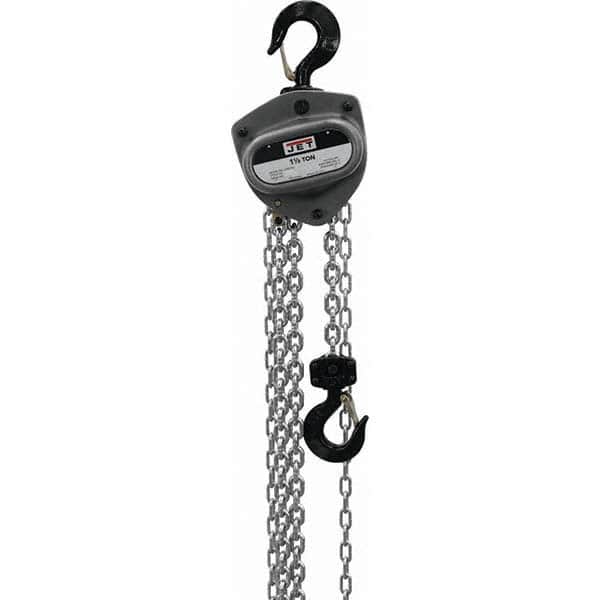 Jet - 3,000 Lb Capacity, 100' Lift Height, Manual Chain Hoist - Eagle Tool & Supply