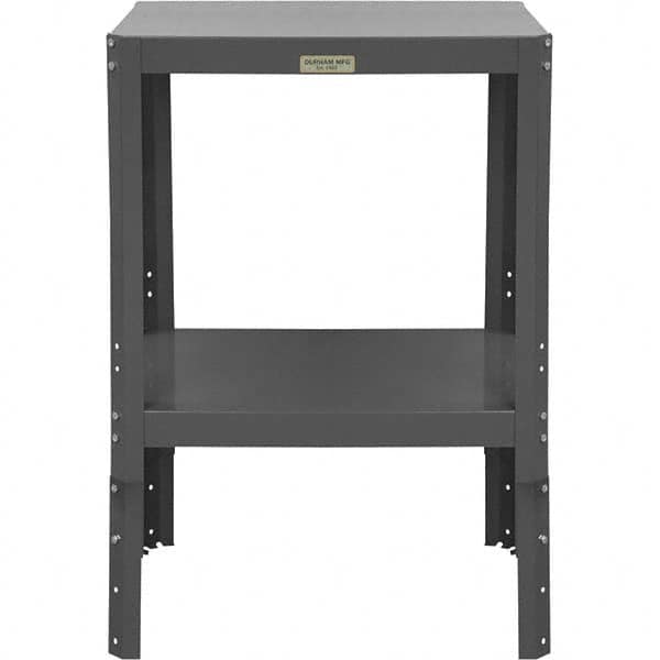 Durham - Stationary Work Benches, Tables Type: Machine Work Table Top Material: 16 Gauge Steel - Eagle Tool & Supply