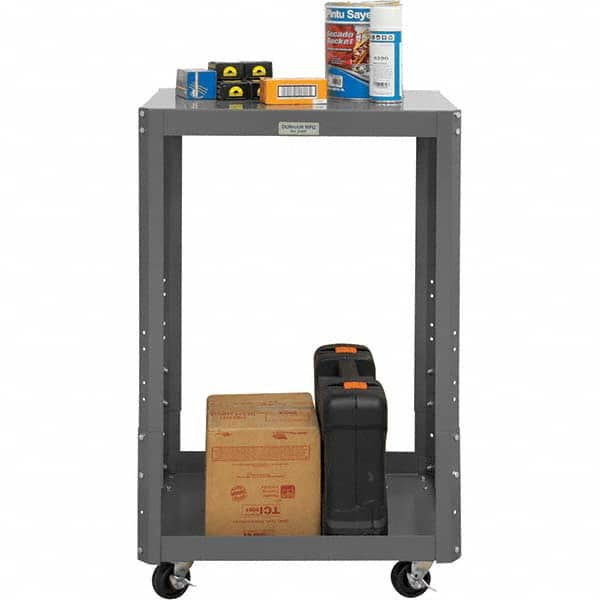 Durham - Stationary Work Benches, Tables Type: Machine Work Table Top Material: 16 Gauge Steel - Eagle Tool & Supply