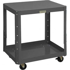 Durham - Stationary Work Benches, Tables Type: Machine Work Table Top Material: 16 Gauge Steel - Eagle Tool & Supply