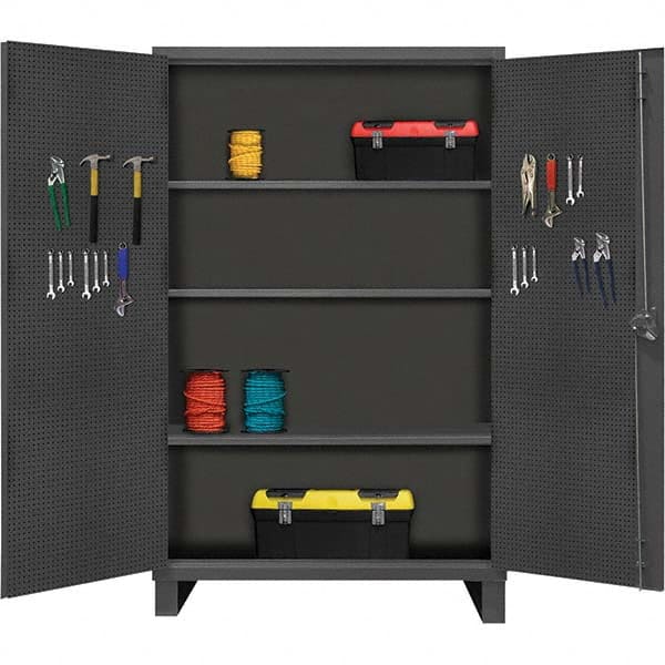 Durham - 3 Shelf Pegboard Storage Cabinet - Eagle Tool & Supply