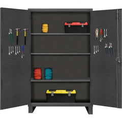 Durham - 3 Shelf Pegboard Storage Cabinet - Eagle Tool & Supply