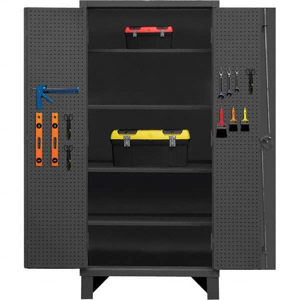 Durham - 4 Shelf Pegboard Storage Cabinet - Eagle Tool & Supply