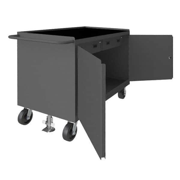Durham - Mobile Work Benches Type: Cabinet Bench Length: 54-1/8 (Inch) - Eagle Tool & Supply
