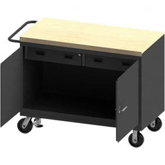 Durham - Mobile Work Benches Type: Cabinet Bench Length: 54-1/8 (Inch) - Eagle Tool & Supply