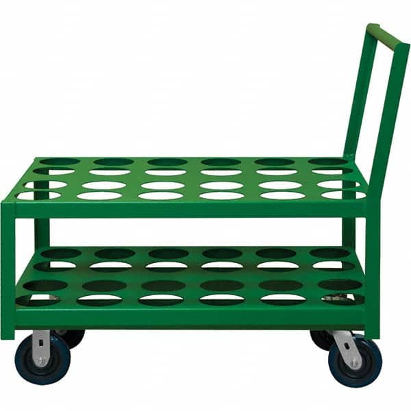 Durham - 1,400 Lb Capacity, 24-1/4" Wide x 39" Long x 37-1/2" High Medical Cylinder Cart - Eagle Tool & Supply