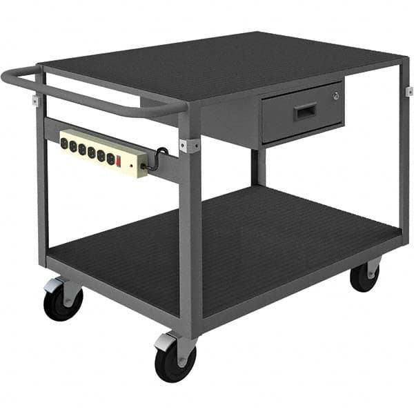 Durham - 1,000 Lb Capacity, 25-1/8" Wide x 42-11/16" Long x 31" High Instrument Cart - Eagle Tool & Supply