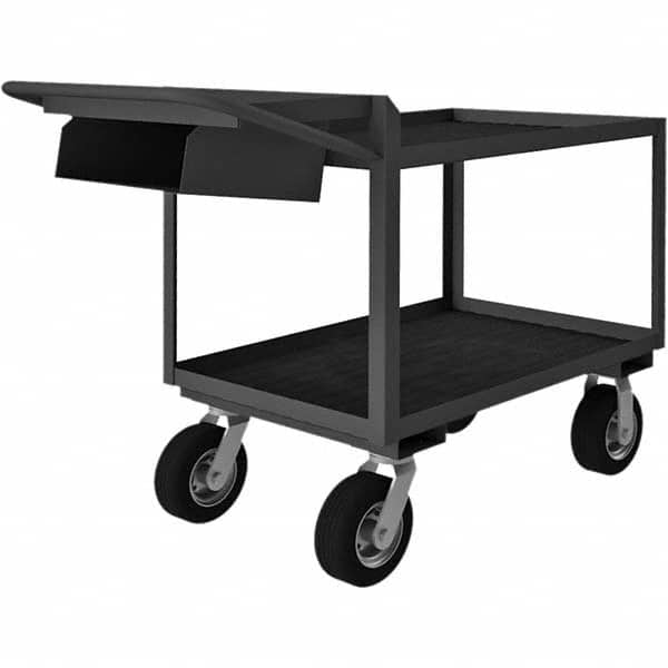 Durham - 1,200 Lb Capacity, 24-1/4" Wide x 52-3/8" Long x 38" High Mobile Cart - Eagle Tool & Supply
